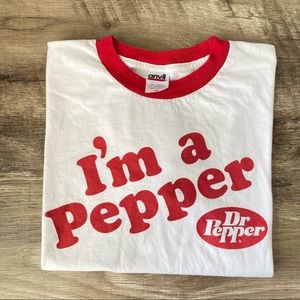 Vintage Dr. Pepper “I’m a pepper” ringer tee